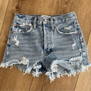 Agolde Parker vintage cut off shorts women’s size 23 blue jeans
